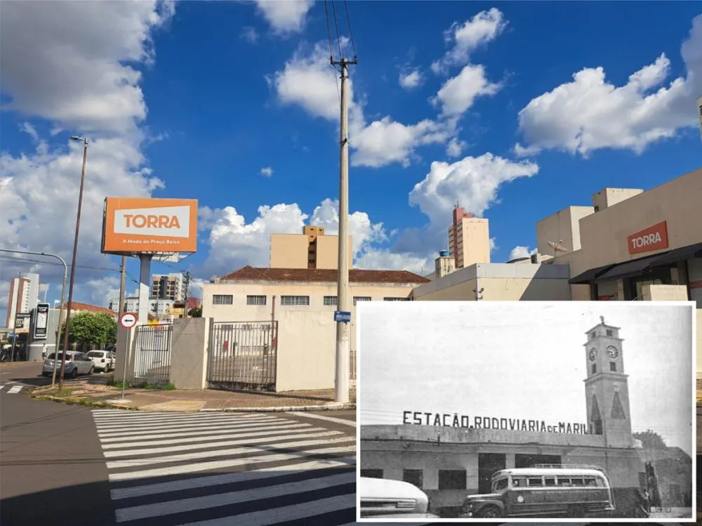 A primeira rodoviária de Marília ficava onde hoje muitos nem imaginam