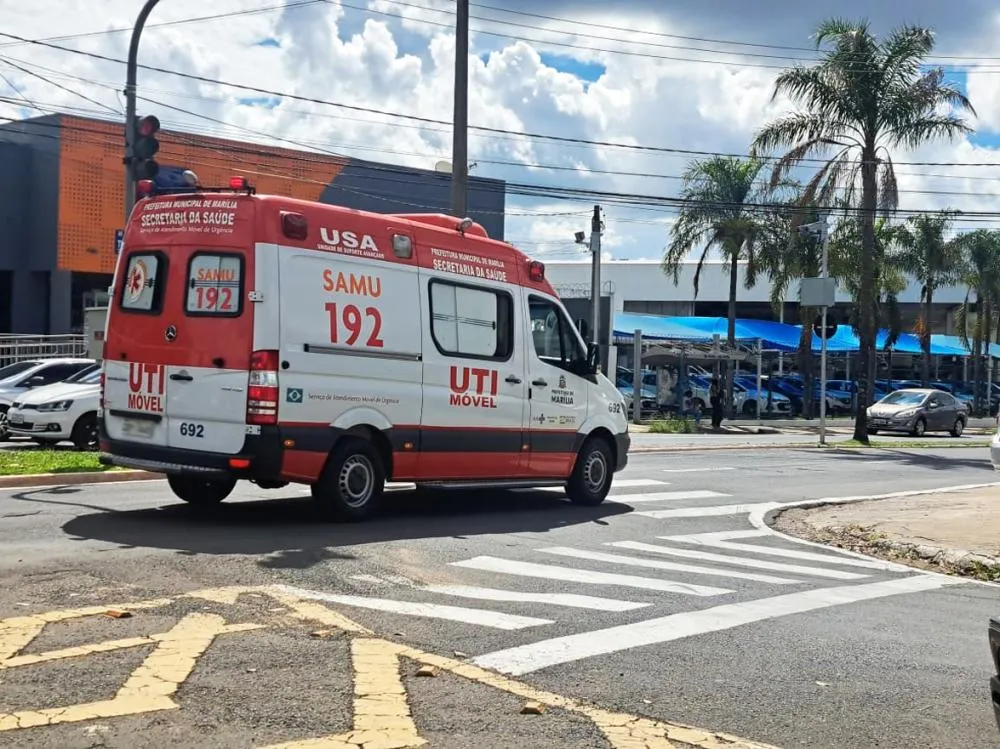 Acidentes de trânsito geram média de 170 chamados por mês ao Samu de Marília