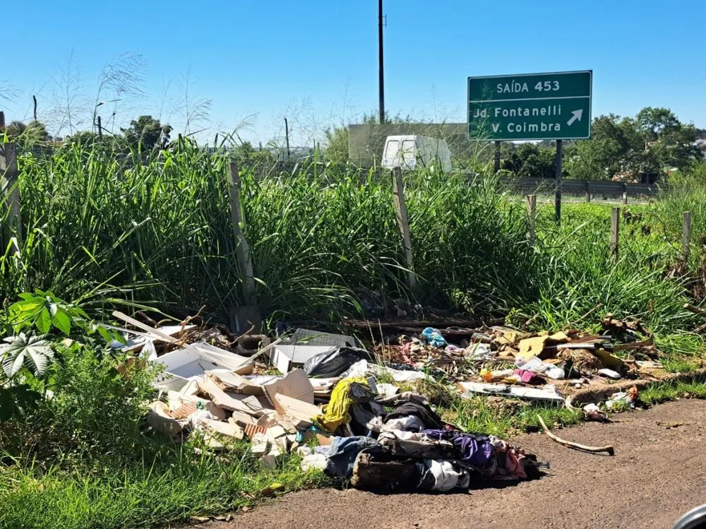 Vegetação alta toma conta das margens da SP-333, próximo aos bairros da zona Oeste de Marília